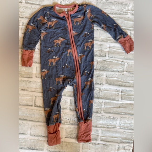 Moose and mountains Angel dear bamboo sleeper - Picture 1 of 3